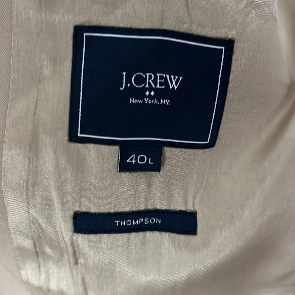 J. Crew Thompson Tan Khaki Blazer Sports Coat 40L - Picture 7 of 8